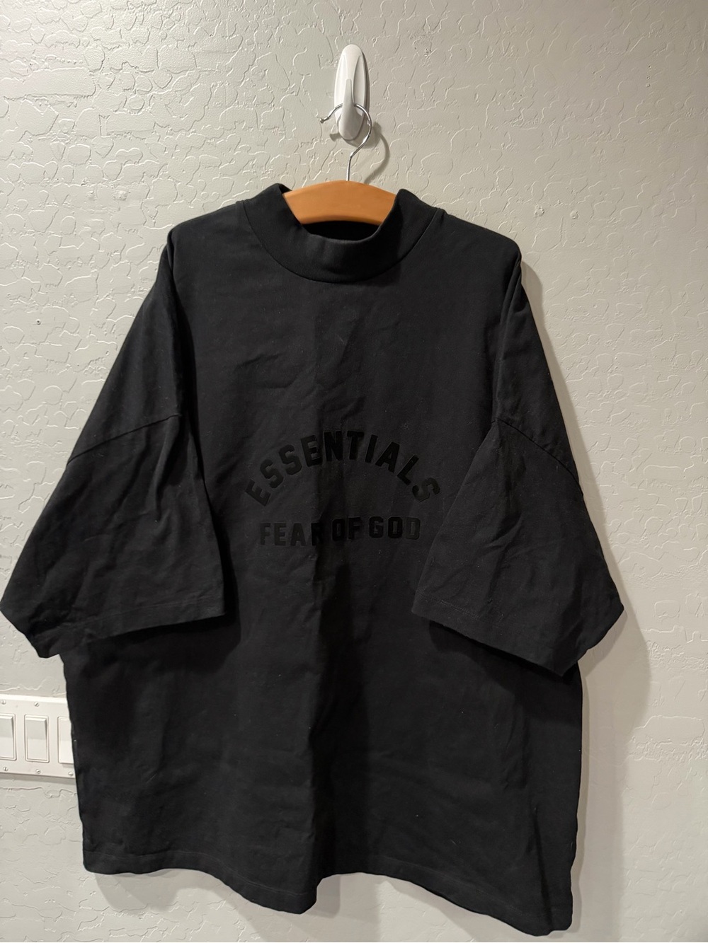 Fear Of God FOG Essentials Jet Black‎ Tuxedo Shirt XL Bin 3